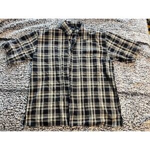 Men's Plaid Trust‎ Button Up Size L